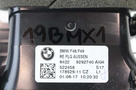 BMW X1 F48 KRATKI WLOTY POWIETRZA KONSOLI 9292739 9292741 64229292740 9332485 kratka wlot nawiewu X2 F39 9332456 64229292739
