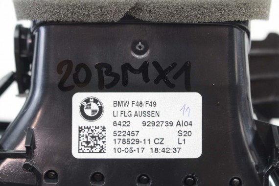 BMW X1 F48 KRATKI WLOTY POWIETRZA KONSOLI 9292739 9292741 64229292740 9332485 kratka wlot nawiewu X2 F39 9332456 64229292739
