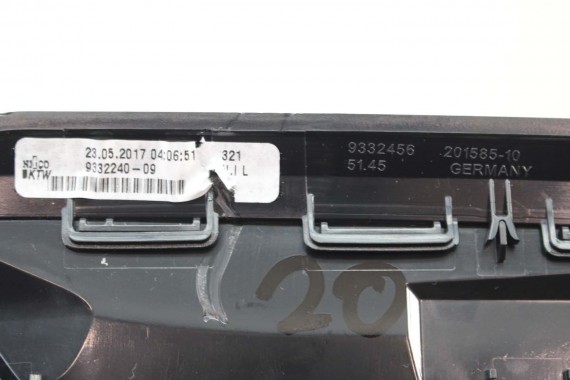 BMW X1 F48 KRATKI WLOTY POWIETRZA KONSOLI 9292739 9292741 64229292740 9332485 kratka wlot nawiewu X2 F39 9332456 64229292739