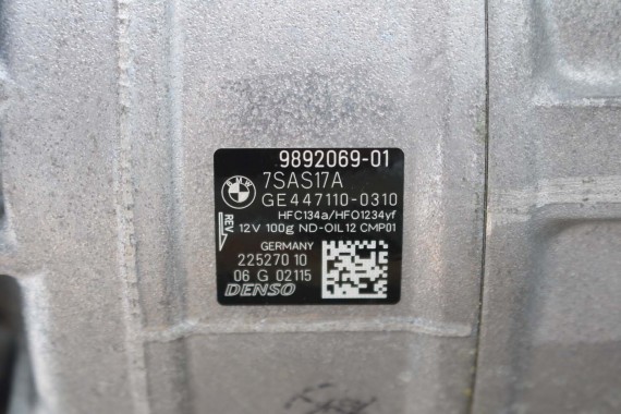 BMW X5 X6 X7 POMPA KLIMATYZACJI 9892069 KLIMY SILNIK 3.0 B57 diesel B57D30B 9892069 64529892069 9892069 9892069 9892069 9892069