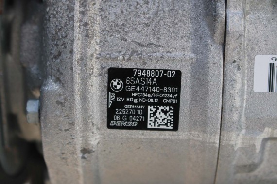 BMW X3 POMPA KLIMATYZACJI 7948807 KLIMY SPRĘŻARKA KOMPRESOR DENSO 6SAS14A 225270 64527948807 7948807 64527948807 7948807 7948807