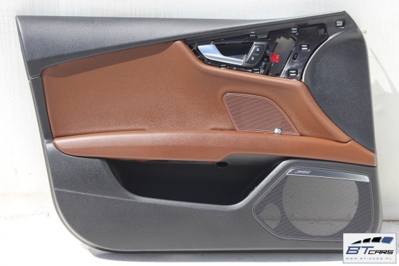 AUDI A7 FOTELE KOMPLET FOTELI siedzeń siedzenia fotel tapicerka 4G 4G8 skóra kolr brąz