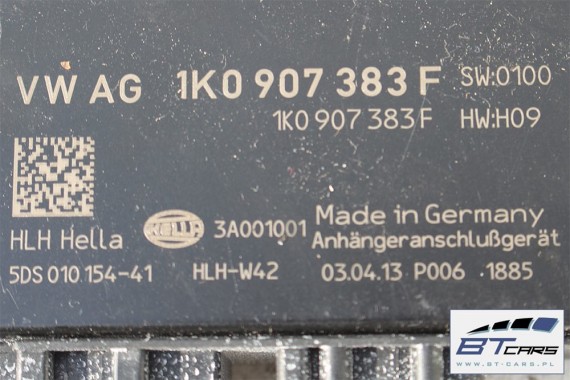 VW AUDI SEAT SKODA MODUŁ STEROWNIK HAKA 1K0907383F 8P0907383 1K0907383E 1K0907383 1K0907383A 1K0907383B 1K0907383D 8P0907383