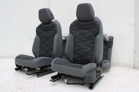VW ID4 Pro FOTELE KOMPLET FOTELI siedzeń siedzenia fotel tapicerka 11A welur kolor szary kanapa siedzisko oparcie fotel EUROPA