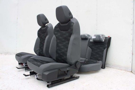 VW ID4 Pro FOTELE KOMPLET FOTELI siedzeń siedzenia fotel tapicerka 11A welur kolor szary kanapa siedzisko oparcie fotel EUROPA