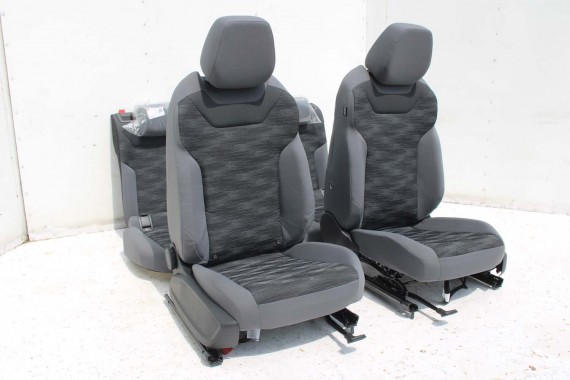 VW ID4 Pro FOTELE KOMPLET FOTELI siedzeń siedzenia fotel tapicerka 11A welur kolor szary kanapa siedzisko oparcie fotel EUROPA