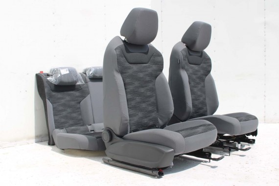 VW ID4 Pro FOTELE KOMPLET FOTELI siedzeń siedzenia fotel tapicerka 11A welur kolor szary kanapa siedzisko oparcie fotel EUROPA