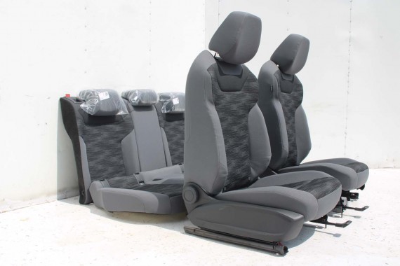 VW ID4 Pro FOTELE KOMPLET FOTELI siedzeń siedzenia fotel tapicerka 11A welur kolor szary kanapa siedzisko oparcie fotel EUROPA