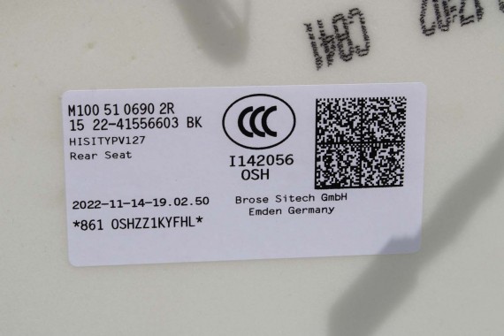 VW ID4 Pro FOTELE KOMPLET FOTELI siedzeń siedzenia fotel tapicerka 11A welur kolor szary kanapa siedzisko oparcie fotel EUROPA