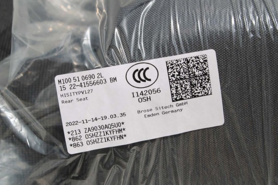 VW ID4 Pro FOTELE KOMPLET FOTELI siedzeń siedzenia fotel tapicerka 11A welur kolor szary kanapa siedzisko oparcie fotel EUROPA