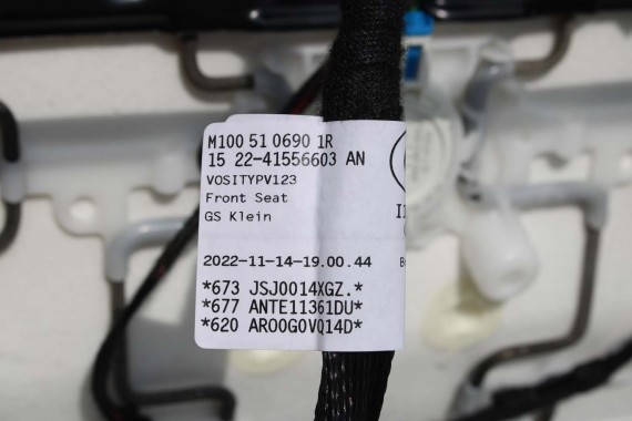 VW ID4 Pro FOTELE KOMPLET FOTELI siedzeń siedzenia fotel tapicerka 11A welur kolor szary kanapa siedzisko oparcie fotel EUROPA