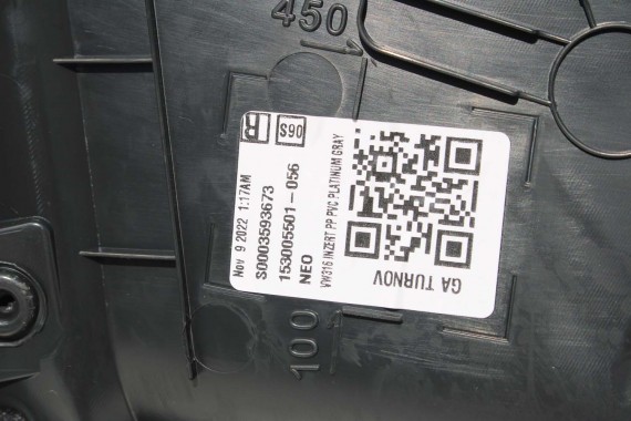 VW ID4 Pro FOTELE KOMPLET FOTELI siedzeń siedzenia fotel tapicerka 11A welur kolor szary kanapa siedzisko oparcie fotel EUROPA
