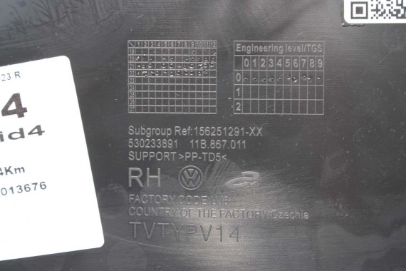 VW ID4 Pro FOTELE KOMPLET FOTELI siedzeń siedzenia fotel tapicerka 11A welur kolor szary kanapa siedzisko oparcie fotel EUROPA
