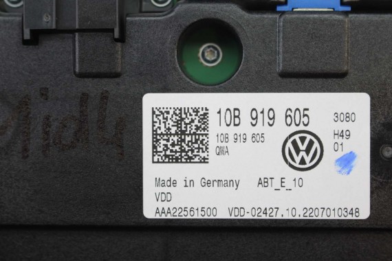 VW ID4 Pro MONITOR 10B919605 10B919605 10B919605 EKRAN KOLOROWY DOTYKOWY MONITOR WYŚWIETLACZ LCD 10 CALA radio MMI 10B919605