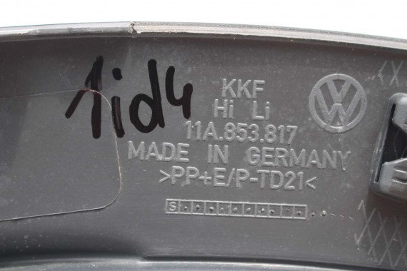 VW ID4 Pro NAKŁADKA BŁOTNIKA TYŁ 11A853817 11A853818 11A853817 11A853818 11A853817 11A853818 11A853817 11A853818 11A 853 817 L+P