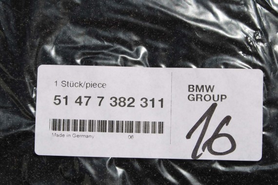 BMW X1 F48 DYWANIKI PODŁOGI 7382311 wycieraczki kolor czarny 54477382311 7410384 51 47 7408920 7382311 7382311 7382311 7382311