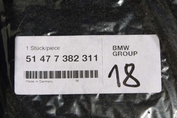 BMW X1 F48 DYWANIKI PODŁOGI 7382311 wycieraczki kolor czarny 54477382311 7410384 51 47 7408920 7382311 7382311 7382311 7382311