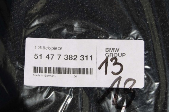 BMW X1 F48 DYWANIKI PODŁOGI 7382311 wycieraczki kolor czarny 54477382311 7410384 51 47 7408920 7382311 7382311 7382311 7382311
