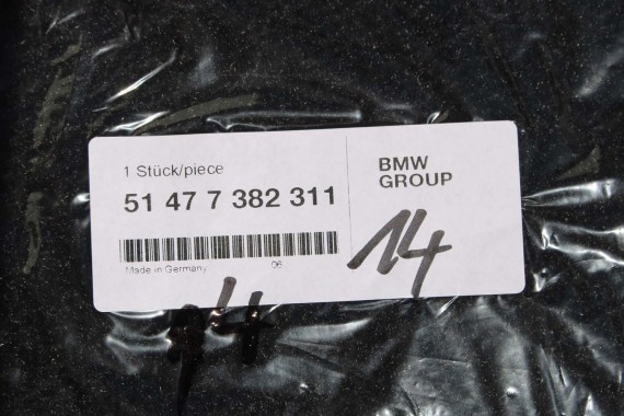 BMW X1 F48 DYWANIKI PODŁOGI 7382311 wycieraczki kolor czarny 54477382311 7410384 51 47 7408920 7382311 7382311 7382311 7382311