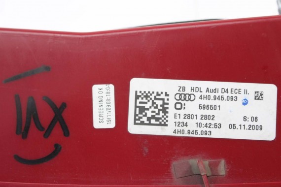 AUDI A8 LAMPY LED TYŁ 4H0945095 4H0945096 4H0945095 4H0945096 lampa tylna D4 4H0 945 093 4H0945093 4H0945094 4H0945095 4H0945096