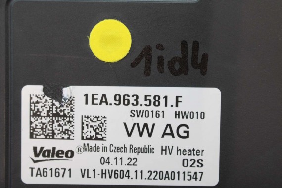 VW ID4 GRZAŁKA NAGRZEWNICY 1EA963581F AUDI Q4 1EA963581F 1EA963581C 1EA963581D 1EA963581F 1EA963581F 1EA963581F 1EA963581C
