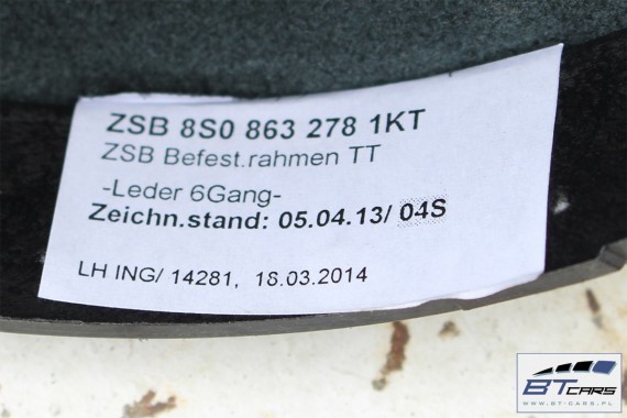 AUDI TT GAŁKA ZMIANY BIEGÓW + MIESZEK 8S0863278 1KT - czarny soul 8S0 863 278 8S 2015- 8S0863278 8S0863278