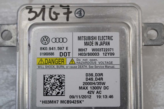 AUDI VW STEROWNIK MODUŁ MOCY LAMPY 8K0941597E 8K0 941 597 E SKODA 8K0941597 8K0941597C 8K0941597E 8K0941597 8K0941597C 8K0941597