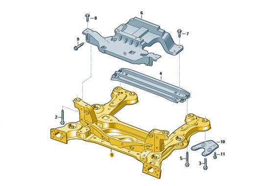 VW ID4 SANKI TRAWERSA 1EA199315J PRZÓD BELKA ZAWIESZENIA przednia przednie podpora AUDI Q4 1EA199599B 1EA805211B 1EA199315G