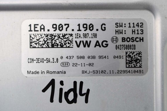 VW ID4 PRZETWORNIK NAPIĘCIA 1EA907190G AUDI Q4 1EA907190G 1EA907190B 1EA907190C FALOWNIK wymiennik ciepła 1EA907190G 1EA907190