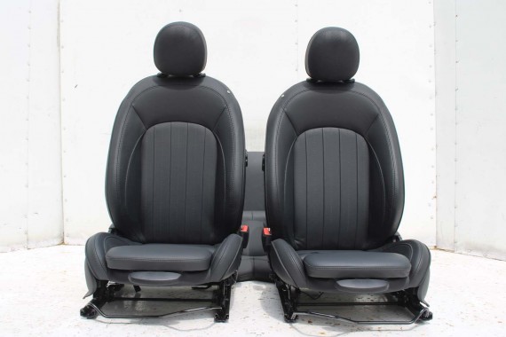MINI F56 FOTELE KOMPLET FOTELI siedzeń siedzenia tapicerka +boczki drzwiowe MINI Yours Leder Lounge/carbon-black LCi JCW