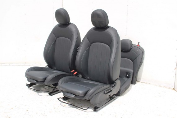 MINI F56 FOTELE KOMPLET FOTELI siedzeń siedzenia tapicerka +boczki drzwiowe MINI Yours Leder Lounge/carbon-black LCi JCW