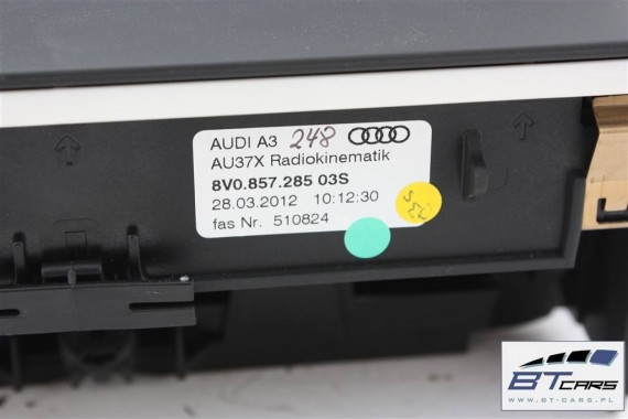 AUDI A3 PANEL WYSWIETLACZ RADIA RADIO 8V0035630 8V ektan monitor 8V0 035 638 8V0857285 8V0035630 8V0035630 8V0035630 8V0035630