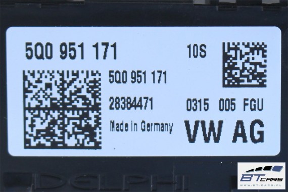 AUDI TT CZUJNIK RUCHU ULTRADŹWIĘKOWY 5Q0951171 5Q0 951 171 8S SAMOCHODOWY CZUJNIKI 5Q0951171  5Q0951171  5Q0951171  5Q0951171