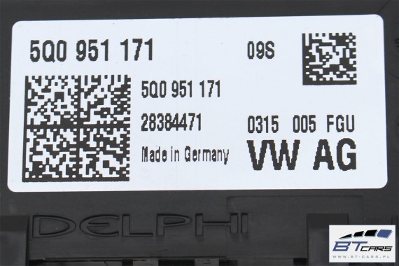 AUDI TT CZUJNIK RUCHU ULTRADŹWIĘKOWY 5Q0951171 5Q0 951 171 8S SAMOCHODOWY CZUJNIKI 5Q0951171  5Q0951171  5Q0951171  5Q0951171