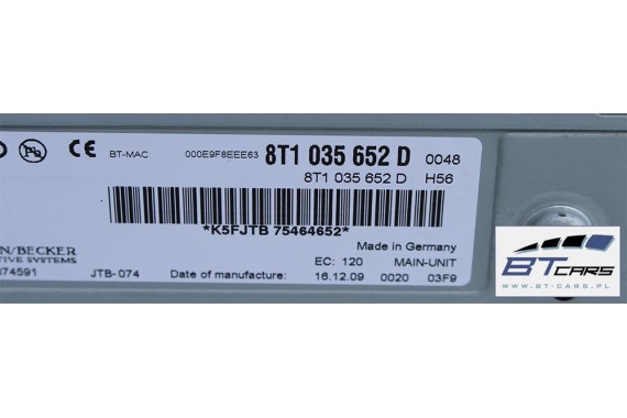 AUDI A4 A5 Q5 CZYTNIK DVD SD MMI navi 3G 3G 8T1035652D 8T1035652DX 8T1035652H 8T1035652HX 8T1 035 652 D 8T1035652D 8T1035652H