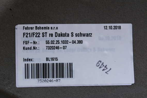 BMW M2 F87 FOTELE KOMPLET FOTELI siedzeń siedzenia tapicerka M PAKIET + boczki drzwiowe czarne MPower Performance 'M' M2 F87