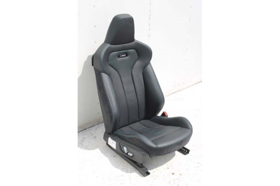 BMW M2 F87 FOTELE KOMPLET FOTELI siedzeń siedzenia tapicerka M PAKIET + boczki drzwiowe czarne MPower Performance 'M' M2 F87