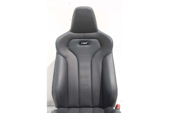 BMW M2 F87 FOTELE KOMPLET FOTELI siedzeń siedzenia tapicerka M PAKIET + boczki drzwiowe czarne MPower Performance 'M' M2 F87