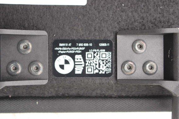 BMW X6 G06 PÓŁKA TYLNA TYŁ BAGAŻNIKA 7950606 7950606 czarna LCi LIFT 51477950606 51477950606 7950606 7950606 7950606 7950606