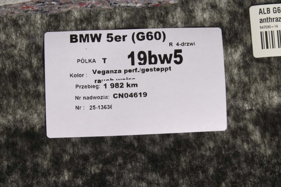 BMW 5 G60 PÓŁKA TYLNA TYŁ BAGAŻNIKA 5A36F49 6033774 5A36F49 51465A36F49 5A36F49 51465A36F49 5A36F49 51465A36F49 5A36F49 5A36F49