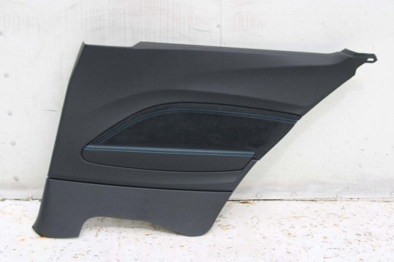 BMW M2 F87 FOTELE KOMPLET FOTELI siedzeń siedzenia tapicerka + boczki drzwiowe czarne MPower Dakota/schwarz/Kontrast blau M2 F87