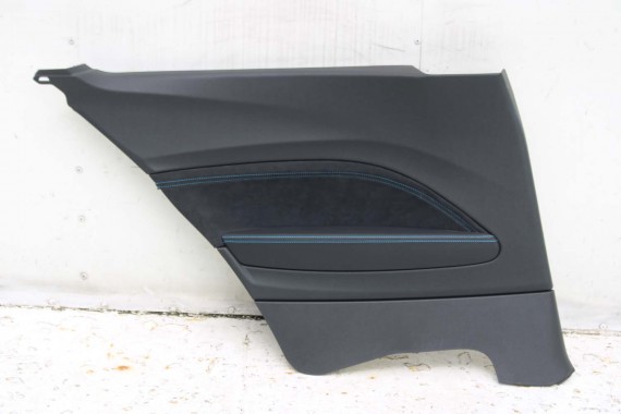 BMW M2 F87 FOTELE KOMPLET FOTELI siedzeń siedzenia tapicerka + boczki drzwiowe czarne MPower Dakota/schwarz/Kontrast blau M2 F87