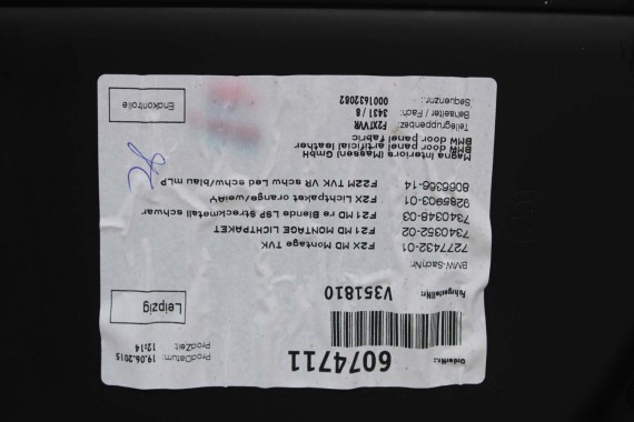 BMW M2 F87 FOTELE KOMPLET FOTELI siedzeń siedzenia tapicerka + boczki drzwiowe czarne MPower Dakota/schwarz/Kontrast blau M2 F87