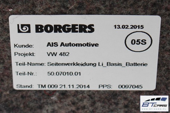 VW PASSAT B8 KOMBI BOCZEK + DYWAN BAGAŻNIKA 3G9867428P 3G9858831 3G9858832 3G9863463C boczki bagażnik tapicerka 1.4 TSi Hybrid