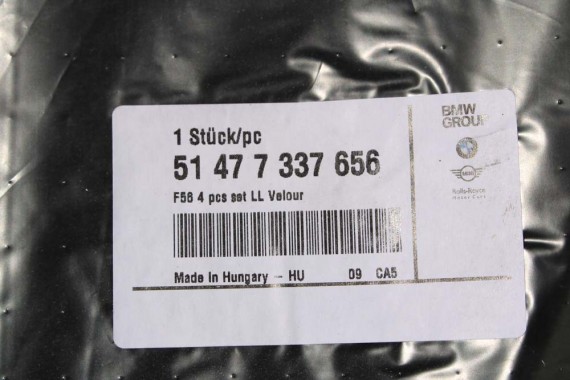 MINI F56 DYWANIKI PODŁOGI 7337656 wycieraczki kolor czarny 7337656 51477337656 7337656 51477337656 7337656 51477337656 7337656
