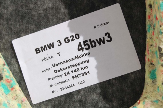 BMW 3 G20 PÓŁKA TYLNA TYŁ BAGAŻNIKA 7482696 51467482696 7482696 7482696 7482696 7482696 7482696 51467482696 7482696 51467482696