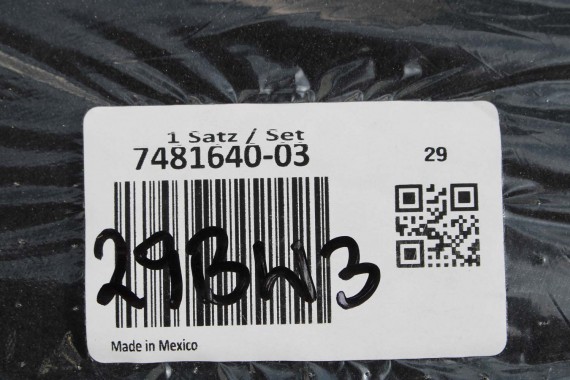 BMW 3 G20 G21 DYWANIKI PODŁOGI 7481640 wycieraczki kolor czarny 51477481640 213271 51 47 7910436 7481640 7481640 7481640 7481640