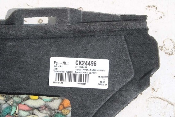 BMW 7 G12 PÓŁKA TYLNA TYŁ BAGAŻNIKA 7411959 + ROLETA 7411959 LCi FACELIFT 7411959 51467411959 ALCANTARA 7411959 7411959 7411959