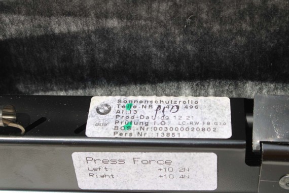 BMW 5 G30 PÓŁKA TYLNA TYŁ BAGAŻNIKA 8068542 7419496 51467419496 7419496 + ROLETA 7419496 8068542 51468068542 8068542 7419496 f90