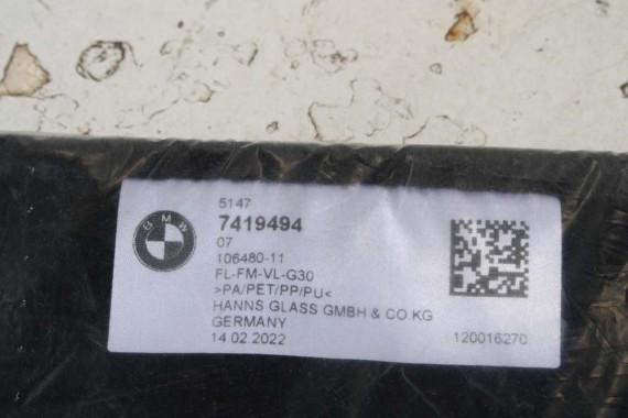 BMW 5 G30 DYWANIKI PODŁOGI 7419494 wycieraczki kolor czarny 7419494 51477419494 7419494 106480 7419494 51477419494 7419494 G31